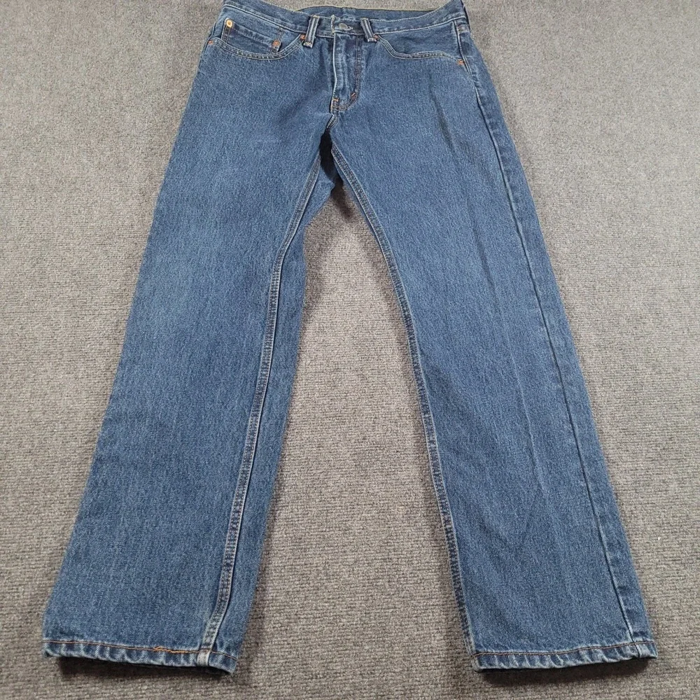 Levi's 505 Regular Fit Jeans Mens 31x30 Blue Straight Leg Denim 100% Cotton